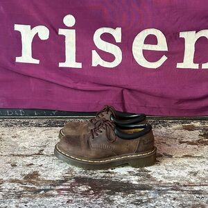Y2K Brown Leather Dr. Martens Oxfords Womens 7